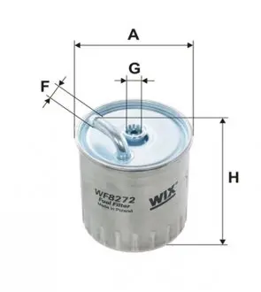 Фильтр топливный MB C-class (W202/W203)/E-class (W210) 2.2D/2.7D/3.2D OM611/612 99- WIX FILTERS WF8272