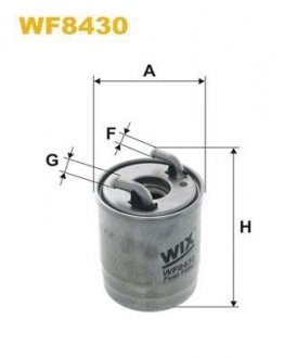 Фільтр паливний MB Sprinter 2.2CDI/3.0CDI (OM651/OM642/OM646) 09- (h=138mm) WIX FILTERS WF8430