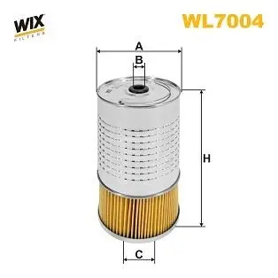 Масляный фильтр Daewoo (Chevrolet) Korando, Musso/Evobus O 100/Mercedes 2T, 3T, 4T, 5T WIX WIX FILTERS WL7004