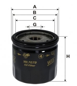 Фільтр оливний WIX FILTERS WL7079 (фото 1)