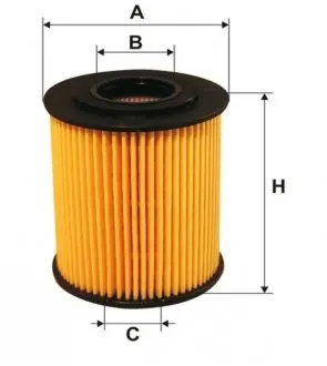 Масляный фильтр двигателя BMW E39, E46 /OE649/5 (WIX-Filtron) WIX FILTERS WL7283