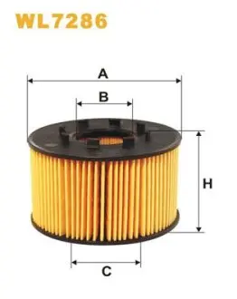 Масляный фильтр Ford Mondeo III (00-07), Transit (00)/Jaguar X-Type (CF1) WIX WIX FILTERS WL7286