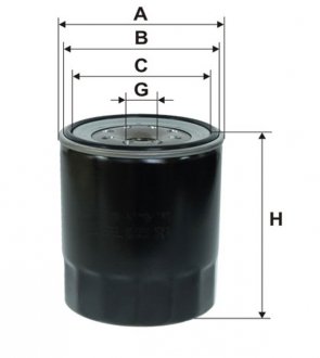 Фільтр оливи двигуна /OP636/1 (WIX-Filtron) WIX FILTERS WL7307