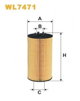 Фільтр оливи Audi A4/A6/A8 4.2i 02-16 WIX FILTERS WL7471