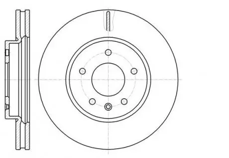 Диск тормозной перед. (Remsa) (кратно 2 шт.) Chevrolet Captiva, Opel Antara WOKING D61183.10