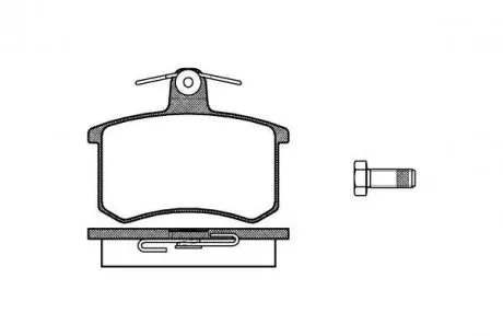 Тормозные колодки зад. FIAT CROMA /VW SCIROCCO /Audi /A6/A8 1.6-2.8 82-98 WOKING P0353.00