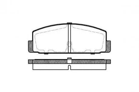 Тормозные колодки зад. Mazda 6/323/626 94-12 (akebono) WOKING P0793.30