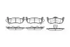 Колодки гальмівні диск. задн. (Remsa) Jeep Commander 3.0 05-10,Jeep Commander 3.7 05-10 WOKING P10063.10 (фото 1)