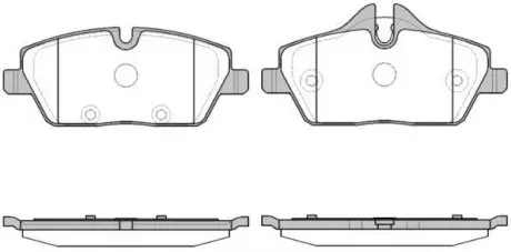 Колодки гальмівні диск. перед. (Remsa) BMW i3 13> (P10313.30) WOKING P1031330