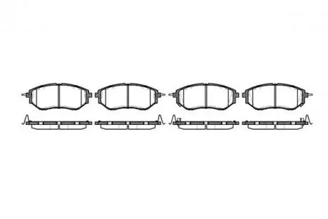 Тормозные колодки пер. Subaru Legacy IV/Outback 03- (akebono) WOKING P10373.02