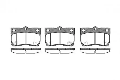 Колодки тормозные диск. задн. (Remsa) Lexus Gs (grs19_, uzs19_, urs19_) 3.0 05-11 WOKING P10813.02