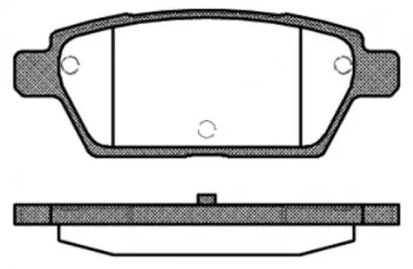Колодки тормозные диск. задн. (Remsa) Mazda 6 I WOKING P10953.10