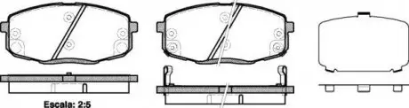 Тормозные колодки пер. Hyundia i30/KIA C'eed 02- WOKING P1138312