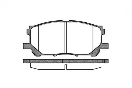 Тормозные колодки пер. Lexus RX 03-08 (sumitomo) WOKING P11393.00