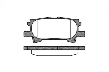 Тормозные колодки зад. Lexus RX 03-08 (sumitomo) WOKING P11403.00