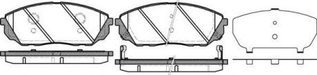 Гальмівні колодки пер. Kia Sorento 02- (sumitomo) WOKING P11413.12 (фото 1)