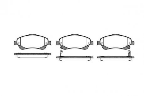 Тормозные колодки пер. Toyota Avensis 00-08 (bosch) WOKING P1146302