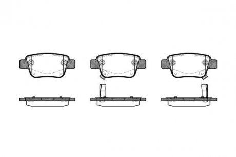 Тормозные колодки зад. Toyota Avensis 00-08 (Bosch) WOKING P11473.02