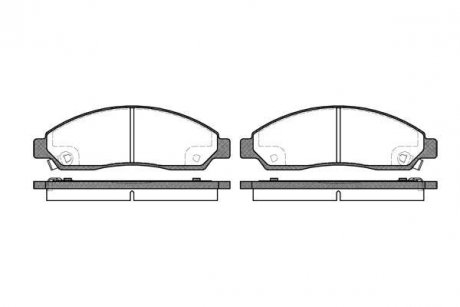 Колодки гальмівні диск. перед. (вир-во Remsa) GREAT WALL Hover 05> 10> (P11983.14) WOKING P1198314