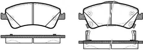 Тормозные колодки пер. Toyota Auris 07-12 (bosch) (150,8x62,5x19,5) WOKING P12413.02
