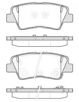 Гальмівні колодки зад. Hyundai i30/i40 11-/Kia Cee'd 1.6-3.3 12- (akebono) WOKING P12623.52