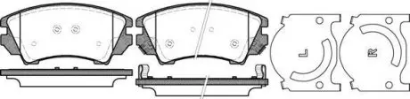 Тормозные колодки пер. Opel Astra J 09-/Insignia 08- (Mando) WOKING P12753.12