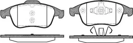 Тормозные колодки перед. Megane III 08-/Scenic 09-(ATE) WOKING P12893.00