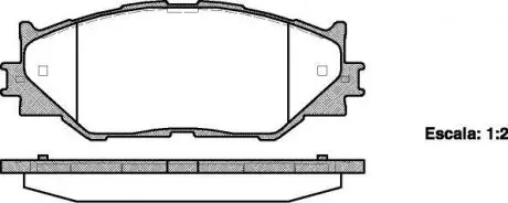 Колодки тормозные диск. перед. (Remsa) Lexus Is c (gse2_) 2.5 09-,Lexus Is ii (gse2_ WOKING P13013.00