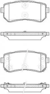 Тормозные колодки задн. Accent/Ceed/Cerato/Creta/i20 (05-21) WOKING P13093.42