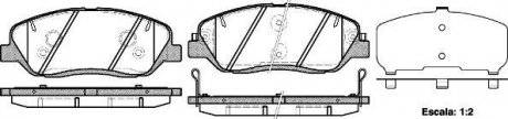Тормозные колодки пер. Hyundai Santa FE 06- (mando) WOKING P13263.02 (фото 1)