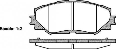 Тормозные колодки пер. Toyota RAV4 06- (139,1x56x17,5) WOKING P13323.00 (фото 1)