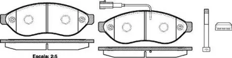 Тормозные колодки пер. Jumper/Ducato/Boxer 06- (1.1-1.5t) WOKING P13373.01