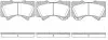 Гальмівні колодки пер. Toyota Land Cruiser 08- (advics) WOKING P13713.02 (фото 1)