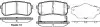 Колодки гальмівні диск. задн. (Remsa) Hyundai H-1 cargo 2.5 08-,Hyundai H-1 travel 2.5 08- WOKING P13883.02 (фото 1)