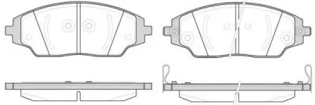 Колодки тормозные диск. перед. (Remsa) Chevrolet Aveo T300 (P14373.02) WOK WOKING P1437302