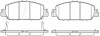 Колодки гальмівні диск. перед. (Remsa) Honda HR-V 15> / Accord 3,5i 12> (P14483.02) WOKING P1448302 (фото 1)