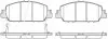 Колодки тормозные диск. перед. (Remsa) Honda HR-V 15&gt; / Accord 3,5i 12&gt; (P WOKING P1448302 (фото 1)