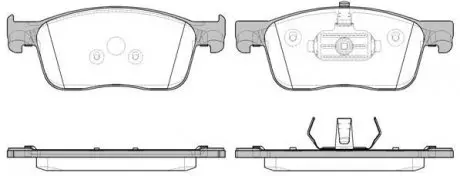 Колодки тормозные диск. перед. (Remsa) Peugeot Expert 1.6 16-,Peugeot Expert 2.0 16- WOKING P16193.00
