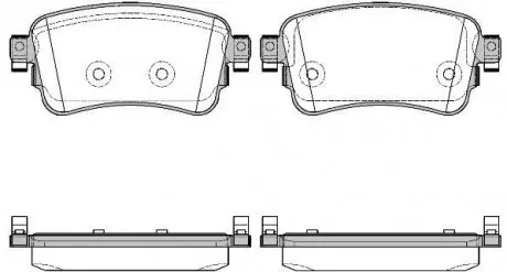 Колодки тормозные дисковые PSA Expert Jumpy 16> / Opel Vivaro 19> / Toyota Proac WOKING P1620300
