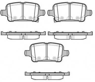 Тормозные колодки зад. Opel Astra K 15- WOKING P1728302