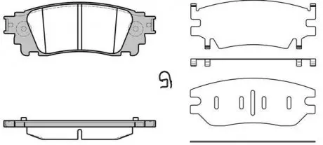 Колодки тормозные диск. задн. (Remsa) Lexus Nx (zgz1_, agz1_, ayz1_) 2.0 14-,Lexus Nx (zgz1_ WOKING P17363.00