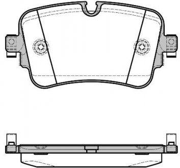 Колодки гальмівні диск. задн. (Remsa) Audi Q7 15> (P17683.08) WOKING P1768308