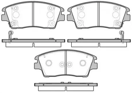 Тормозные колодки пер. Hyundai Tucson 1.6-2.0 14- WOKING P17763.02