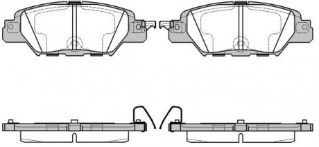 Тормозные колодки зад. Mazda CX5 2.0-2.5 12- WOKING P1777300