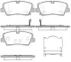 Колодки тормозные диск. задн. (Remsa) Hyundai H350 2.5 15- WOKING P17873.00 (фото 1)