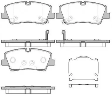 Колодки гальмівні диск. задн. (Remsa) Hyundai H350 2.5d (15-) WOKING P17873.00