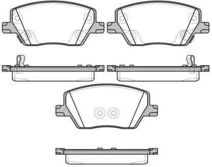 Тормозные колодки пер. Fiat Tipo 1.3-1.6 16-20 WOKING P17953.02