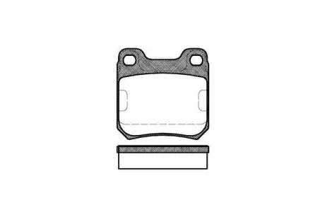 Тормозные колодки зад. Opel Vectra B/Omega B 94-03 (ATE) WOKING P3393.00