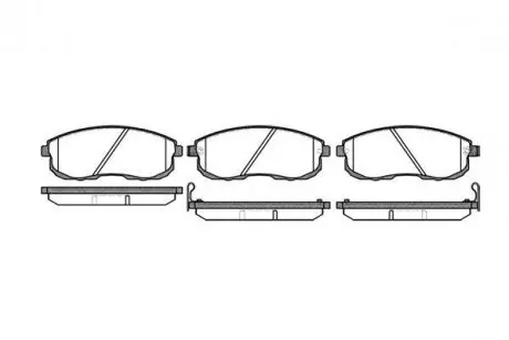 Гальмівні колодки пер. Nissan Maxima 88-00 (sumitomo) WOKING P393312