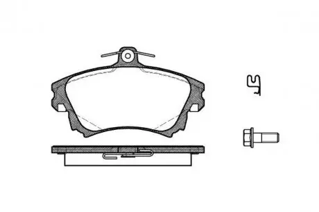 Тормозные колодки пер. S40/V40 95-04 WOKING P6083.02
